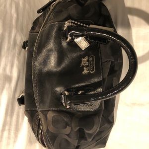 Coach signature handbag